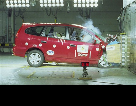 Краш тест Honda Stream (2001)
